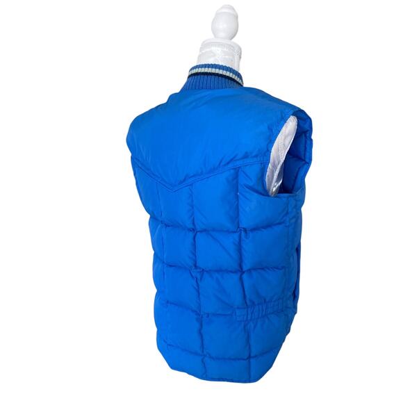 Vintage 80s Walls Blue Blizzard Pruf Down I Puffer Ski Winter Vest Size 40 - Picture 4 of 16